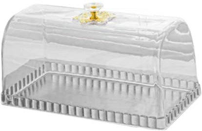 Milageto Couvercle de support de gâteau couverture de gâteau décor de couvercle de pâte polyvalente affichage de dessert cloche pour le service de plate, Longueur 27 Cm