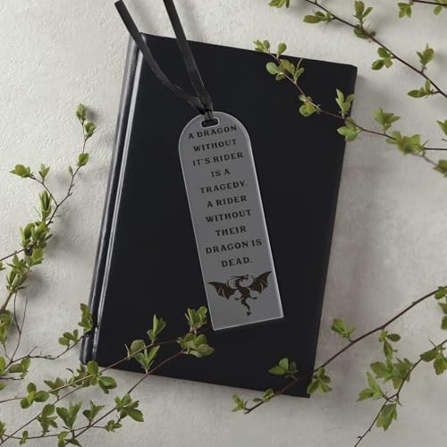 Acryl Drachen Lesezeichen Cool Dragon Bookmark, Kreative Lesezeichen, für Buchliebhaber,Freunde,Familie und Lesebegeisterte, Transparentes Acryl-Lesezeichen mit Anime Fourth Wing Muster