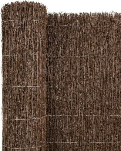TB Thayba Cerramiento de Brezo Natural, 300 x 100 cm, 1400 g/m², Ocultación 80%, Verde (2x5)