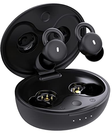 wedoking Sleep Earbuds, piccoli auricolari invisibili, mini auricolari senza fili, Bluetooth, comodi e isolanti rumori, per chi dorme sul fianco e lavora