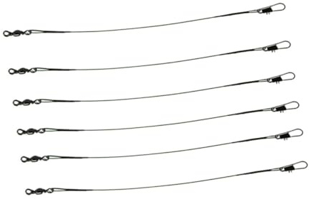 ibasenice Cable De Acero Inoxidable para Pesca Líder Antienredos Resistente La Abrasión Protector De Señuelos para Agua Salada y Dulce Línea De Anzuelo Duradera y Fuerte