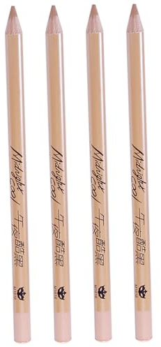 minkissy Concealer Stifte mit Holz Material 4 Stück-pack für Augenringe und Sommersprossen Selbstgemacht Makeup zur Abdeckung von Flecken und Narben für Reisen und Geschäftsreisen