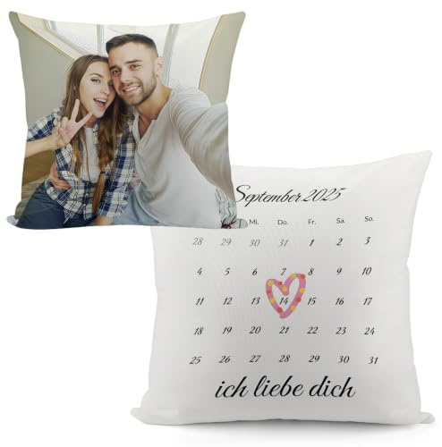 MIOLCHEN Kissen Personalisiert- mit Foto- Datum- Personalisierte Geschenke | Der Stoff super flauschig, Gute Qualität und schneller Versandt, und die Verpackung war besonders gut.
