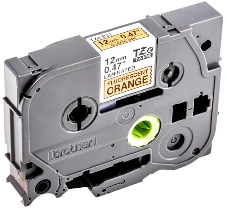 Brother Schriftbandkassette TZB31 12mm orang/black