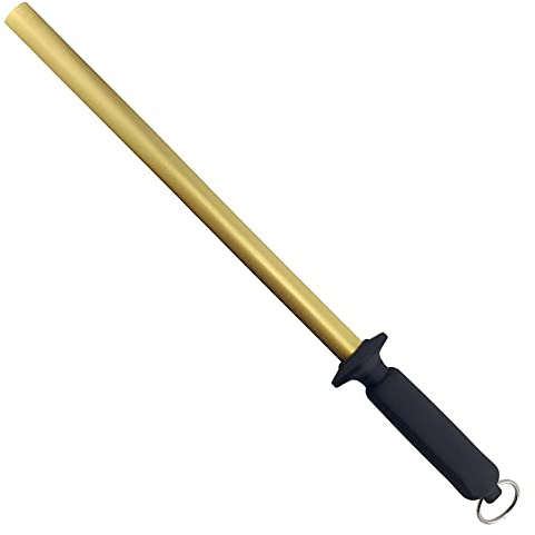 Fallkniven D12 Fusil à aiguiser, Dorée, Or