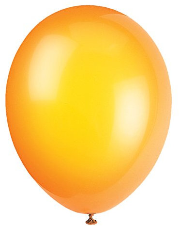 Unique Party - 56847 - Paquet de 50 Ballons - Latex - 30 cm - Orange Agrume