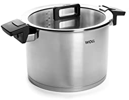 Woll Concept hoher Kochtopf mit Deckel - Induktiv -, Ø 24 cm, 17 cm hoch, 7,6l - Geeignet für alle Herdarten, Edelstahl, backofenfest bis zu 200°, silber