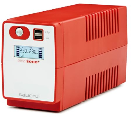 Salicru SPS 850 Soho+ iec – Sistema de alimentación ininterrumpida (sai/ups) de 850 va Line-Interactive y con Doble Cargador USB.