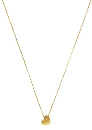 Amor Kette mit Anhänger Damen Halsschmuck, 42 cm, Gold, Herz, Kommt in Schmuck Geschenk Box, 2022969