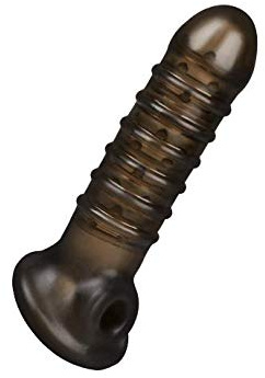 EIS Strukturierte Penishülle | Hülle mit Hodenring, Rillen & Noppen | Ideal für Männer und Paare | Sex-Spielzeug | 19 cm