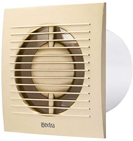 Diameter 100 mm Bathroom Fan Wall Fan Extractor Fan Quiet for Kitchen Bathroom Toilet – Colour Gold