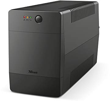 Trust Paxxon SAI PC 1500 VA Sistema de Alimentación Ininterrumpida, 4 Tomas de Pared Schuko, UPS con Batería Incorporada, Protección Incorporada contra Sobrecarga o Descarga, Ordenador, Smart TV