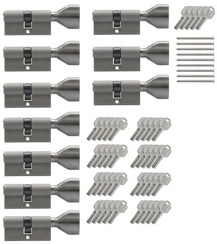 10x Knaufzylinder KSN 60 mm 30/30 gleichschließend inkl. 50 Schlüssel