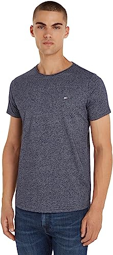 Tommy Jeans herr S/S stickade toppar, Twilight Navy, M