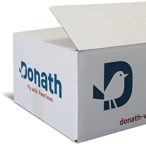 Donath Energie-Knödel Klassisch im Bio-Netz - Meisenknödel im Bio-Netz - 100g je Knödel - mit kraftspendendem Fett - wertvolles Ganzjahres Wildvogelfutter - aus unserer Manufaktur in Süddeutschland