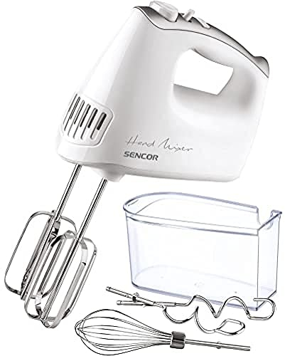 Batidora de mano velocidad máxima, 500 W, color blanco