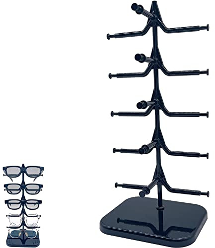 Brillenhalter Brillenständer Sonnenbrille Rack Brillenaufbewahrung für 5 Brillen Sonnenbrillenhalter und Brillenablage Sonnenbrillen Halter Brille Ausstellungsstand Zur Aufbewahrung Und Präsentation