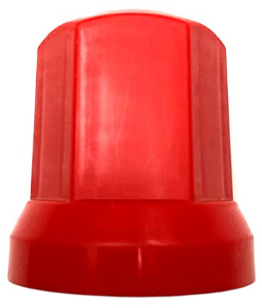 Radmutterkappen Schutz Abdeckung Ø33 mm für Schrauben für LKW (10, Rot, Höhe - 54,5 mm)