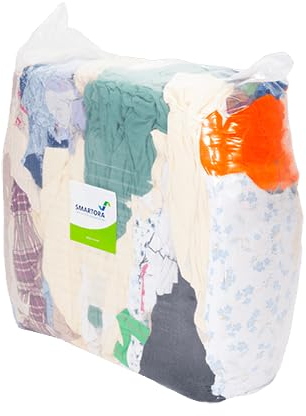 Aardvark Janitorial Supplies Rag Wipers 10KG Rag Bag Cleaning Cloths, Cotton and PolyCotton Material 100% recycled Fabric (1)