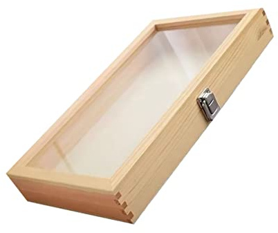 Ciieeo Vintage Vitrinenkasten aus Acryl mit Transparentem Deckel und Staubdichtem Design Insekten Aufbewahrungsbox zur Präsentation und Sammlung Kleiner Exemplare dem Schreibtisch