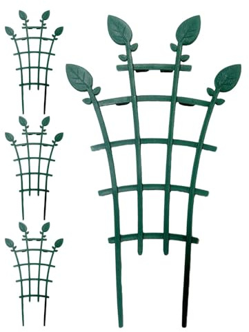 4x Stapelbare Rankhilfe Rankgitter Garten Rankhilfe Rankhilfe für Kletterpflanze | Überlagerte Topfblumenstützen für Zimmerpflanzen Efeu Zimmerpflanzen Rankgitter für Töpfe und Kletterpflanzen