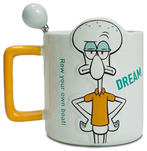 LUCYLANKER Tasse à Café Pieuvre Amusante, Coupe 3D, Tasse Mignonne, Cadeau D'anniversaire pour Hommes, Femmes, Amis, Amoureux des Animaux, 400ML (Pieuvre 2)