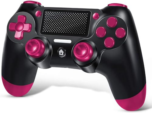Manette sans Fil pour PS4, Contrôleur sans Fil Joystick pour PS4/Slim/Pro/PC, avec Six Axes, Vibration, Prise Audio, Pavé Tactile