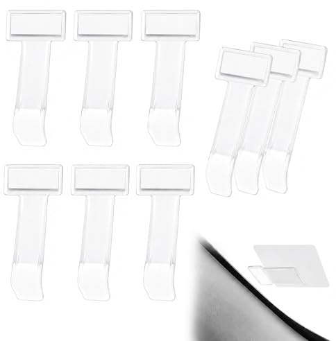 10 Piezas Soporte Ticket Aparcamiento Coche Transparente, Portapermiso Parking Adhesivo para Parabrisas, Clip Porta Tarjeta, Soporte Tickets Ventanilla Auto, Tarjetas, Notas, Oficina Uso Diario