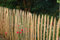 Frankreich Staketenzaun aus Kastanienholz H=100cm, L=10m, Staketenabstand=5cm