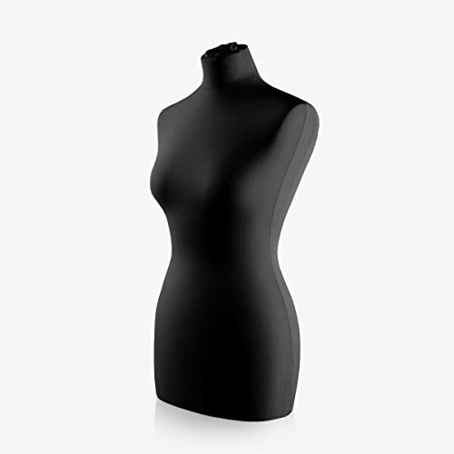 UCCESI | Schneiderpuppe | zum Probierpreis! | Size S - XL (Female ♀) | Ersatz-Torso Größe XL (44-46) | Wechselbezug schwarz | Zubehör | Damen Schaufensterpuppe