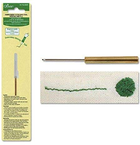 Clover Stitching Tool Refill 1-Ply Needle, steel, Single