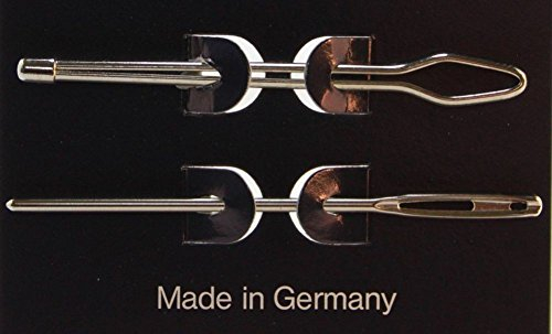 Telliswelt 2 Durchziehnadeln Wollnadel für Gummi Garn Wolle usw. 6,5 & 7 cm - Made in Germany-