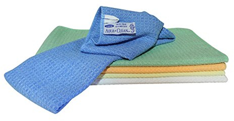 AQUA CLEAN Pique Microfaser Geschirrtuch 5er Set