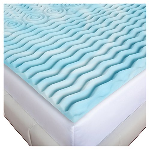 GILBIN Egg Crate Foam, Cot Size 30 x 74 Fits Camp Cots (Memory Foam)