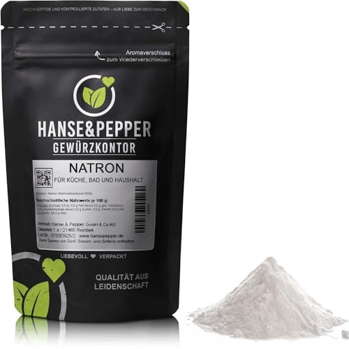 1kg Natron Pulver Premium-Qualität Ökologisch Backpulver E500 NaHCO3 - Plus Serie