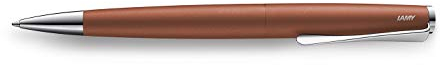 LAMY studio Kugelschreiber 266 – Zeitloser Kuli in der Farbe Terracotta aus rostfreiem Edelstahl und propellerförmigem Clip – Strichbreite M