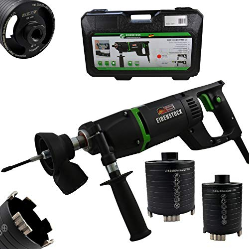 Diamant-Trocken-Kernbohrmaschine EHD 1500 inklusive Staubabsaugung & Diamant Dosensenker Laser Black Turbo