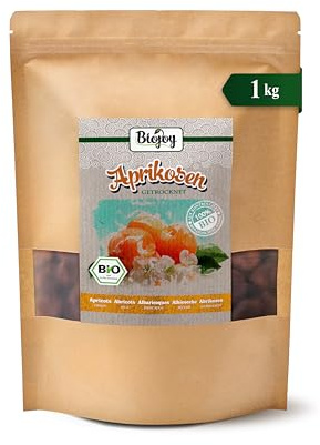 Biojoy BIO Torkade aprikoser, osvavlade, 1 kg | Utan tillsatt socker, från Turkiet