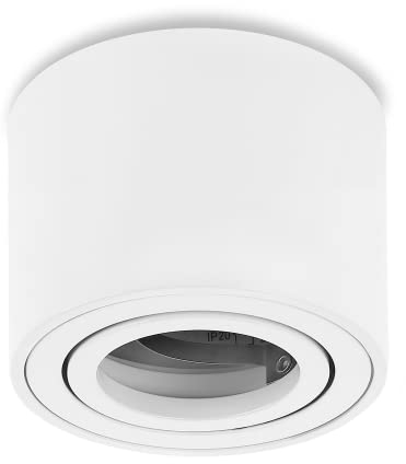 Sweet LED Faretto da Incasso Piatto IP20, Lampada da Soffitto in Alluminio, Altezza 50mm, Luce da Soffitto, Spot da Incasso 230V, Lampada da Parete, Luce Sottopensile - Bianco, Rotondo