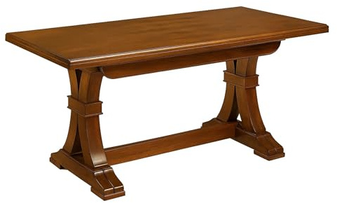 Arte Povera-Tisch, ausziehbar, Verschiedene Größen, dunkler Nussbaum (160_x_85_cm)