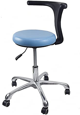 LMEILI Medizinischer Zahnarztstuhl, Rollhocker, Arbeitsstuhl, Entwurf, verstellbar mit Rädern und Rückenlehne, strapazierfähig für Büro, Küche, medizinisches Zahnarztgeschäft, Labor und Zuhause