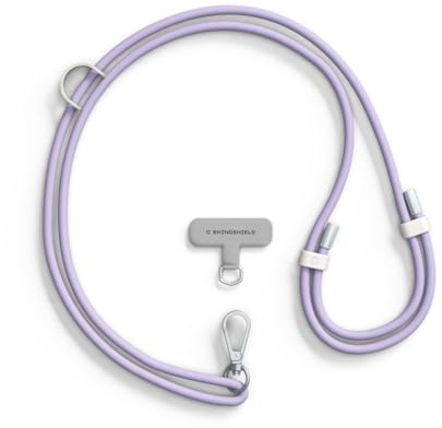 RHINOSHIELD Cordon de téléphone en TPU durable Imperméable, boucle supplémentaire pour accrocher des accessoires - cordon résistant et ajustable (Adaptateur pour lanière de téléphone inclus)