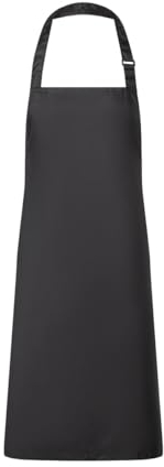 Karlowsky Passion wasserdichte Latzschürze mit Schnalle 72 x 86 cm Unisex Polyester Schwarz