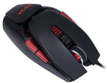 EVGA TORQ X10 901-X1-1103-KR Wired Laser Gaming Mouse Customizable/8200 DPI/5 Profiles/9 Buttons/Ambidextrous (Renewed)