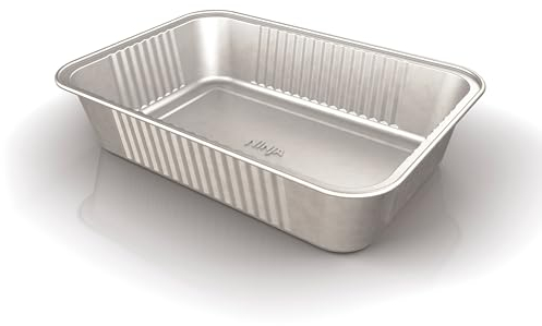 Ninja Woodfire XL Large Grease Tray Liners, Pack of 10, Disposable Foil Grease Catch Liners, Official Accessory, Compatible with Ninja Woodfire XL BBQ Grill OG850 / OG901, Black, XSKOGXLGTLNEU