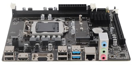 Yctze Carte Mère d'ordinateur de Bureau LGA 1155 avec USB3.0, Carte Mère Prenant en Charge B75, DDR3 1700, Compatible avec Les Processeurs I7 2600, I3-530 Core, Flex-ATX f4byudk95g