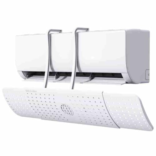 TINGTINGLI Deflector de Aire Acondicionado, Tapa de ventilación de Pared, Evita Que el Aire frío sople Directamente, libremente retráctil Material Espesado Ajuste Aleatorio de 270