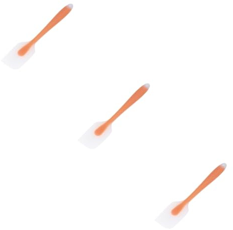 Cabilock 3 Piezas utensilios de cocina espátula de mantequilla mini espátula ollas de cocina rascador cocina espátula de silicona espátula para pastel raspador de silicona raspador de torta