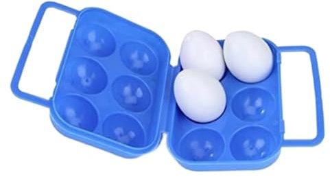Eierkorb Zum Sammeln Tragbarer, Zusammenklappbarer Kunststoff-Eierträgerhalter, Aufbewahrungsbox Für 6 Eier Eierkörbchen(3pcs)
