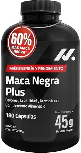 Maca TESTO – Testosteron Booster - 45.000 mg Maca Schwarz (100:1 Extrakt), L-Arginin, Taurin, Vitamin B6-180 Kapseln – Vegan, Gluten & Laktosefrei – Energie, Vitalität, Besser schlafen